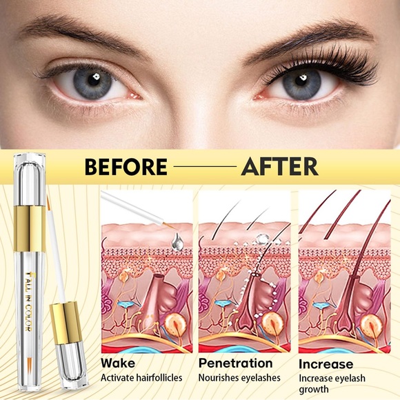 Eyelash Growth Serum, Strong Lashes in 3-4 Weeks, Vegan Cruelty-Free - Picture 2 of 7